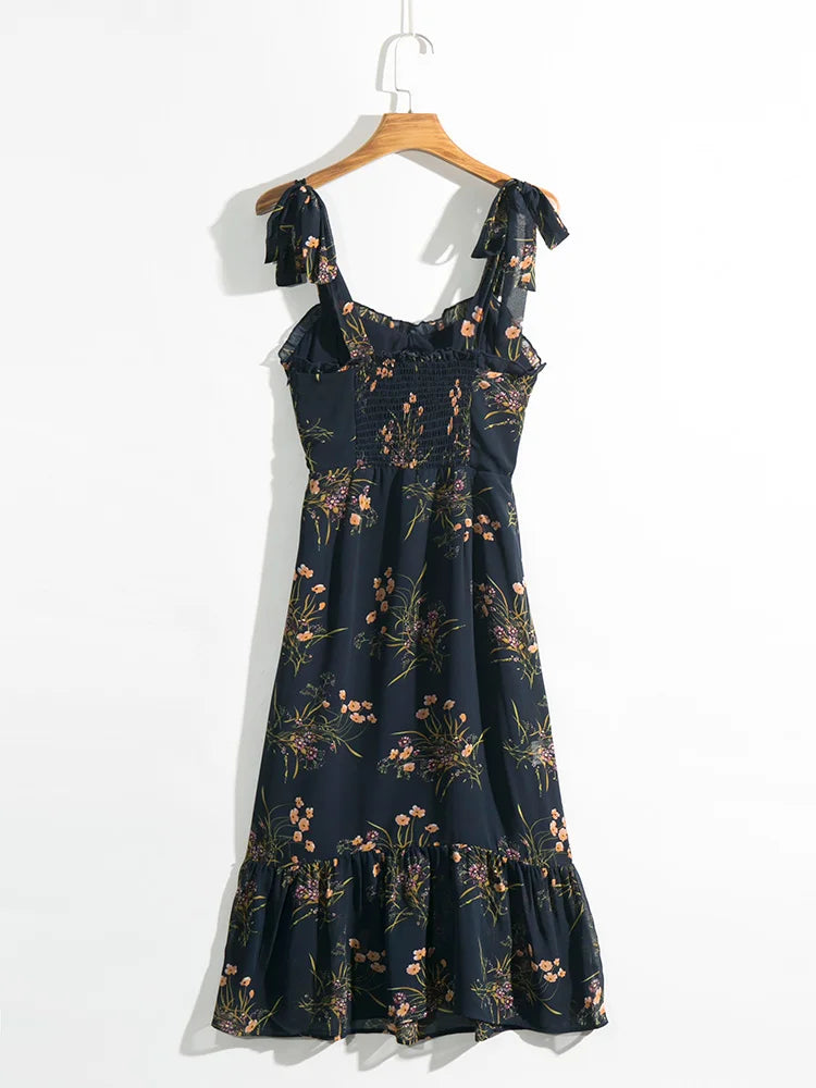 Elegant Vintage Floral Dress