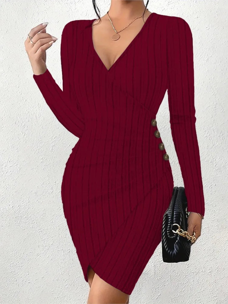 Elegant Slim Office Dress