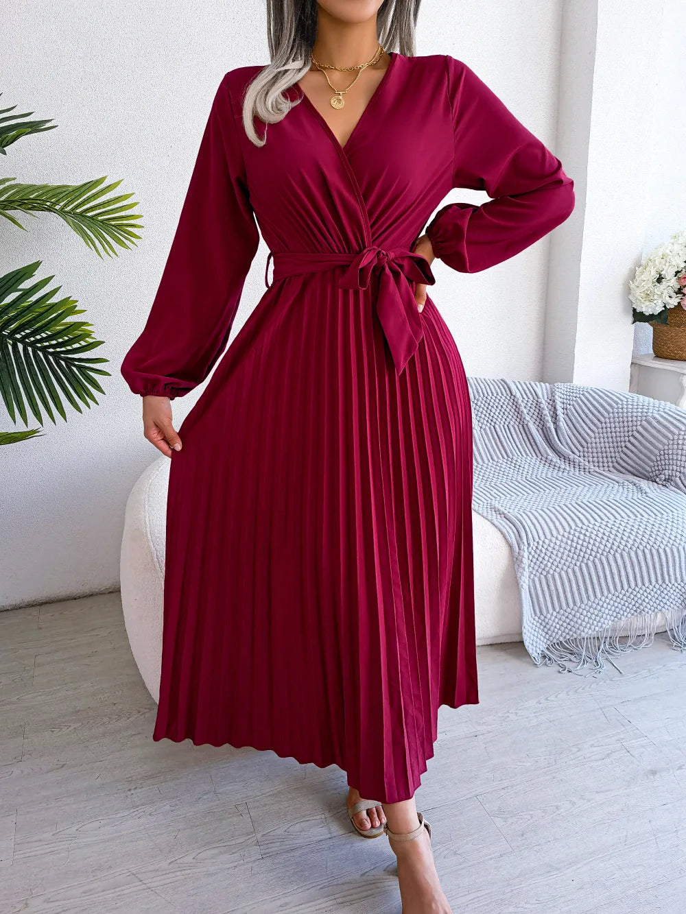 Elegant Long Sleeve  Dress