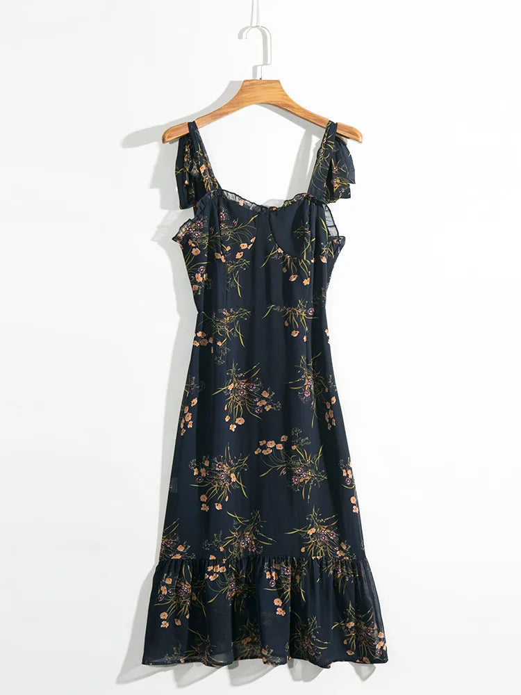 Elegant Vintage Floral Dress